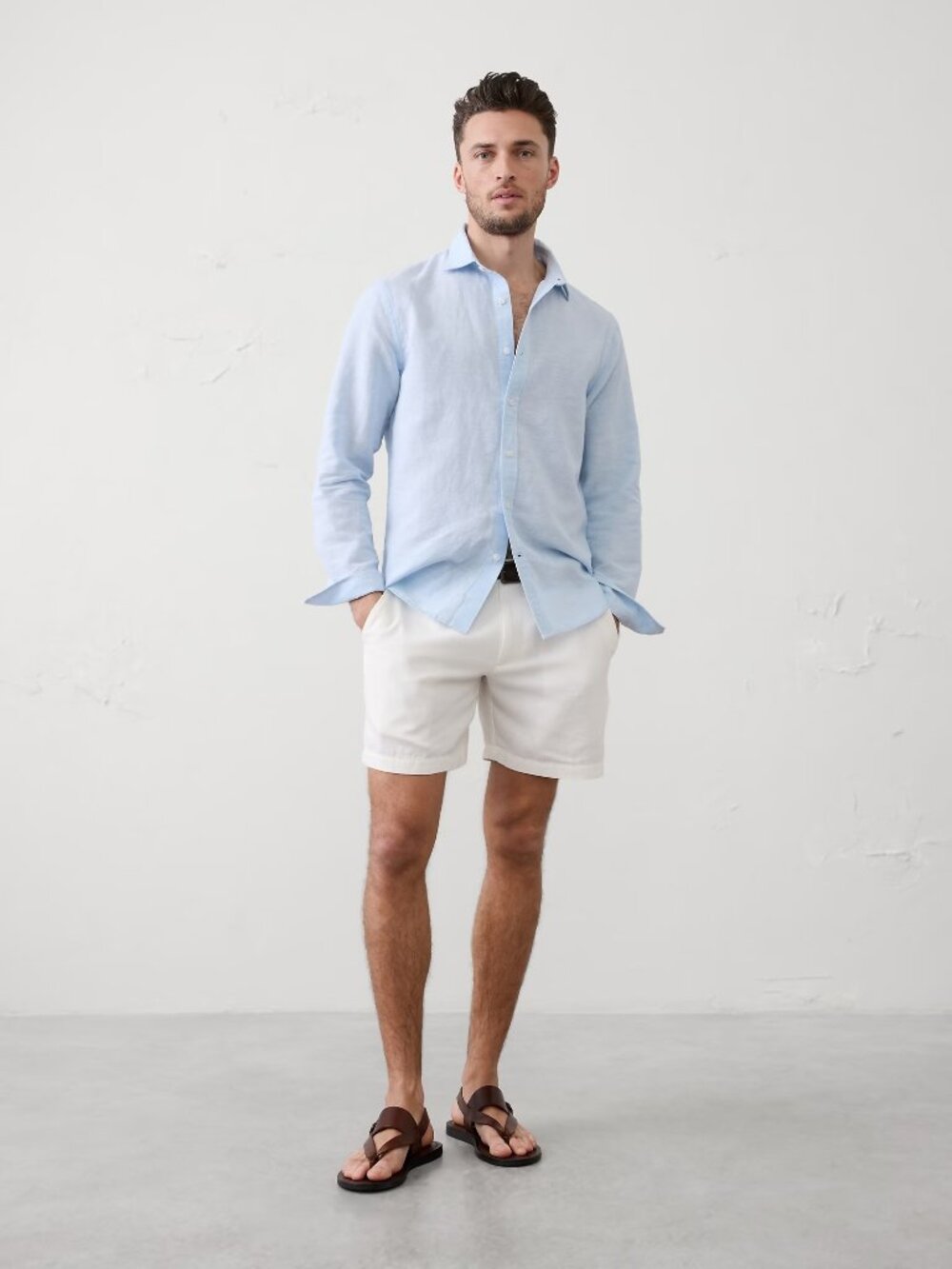 BANANA REPUBLIC MEN'S LINEN SHIRT Sz-M
